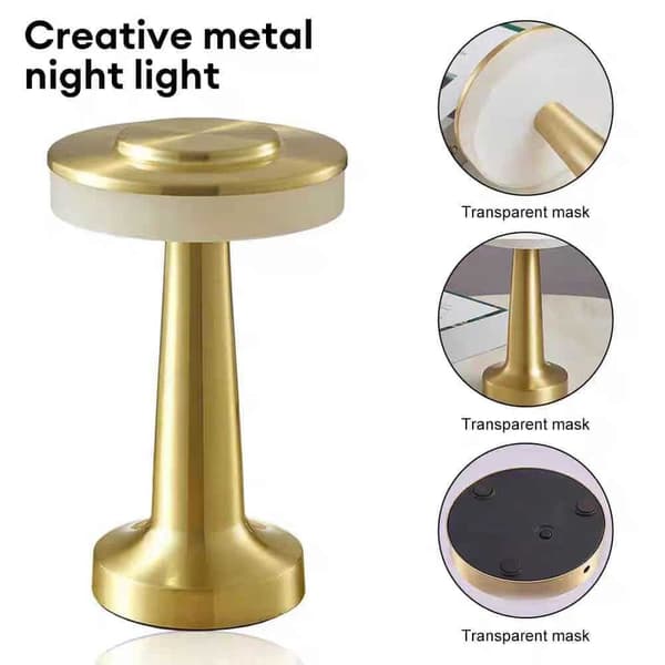 Touch LED Bordslampa med USB-laddning