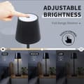 Miniatyrbild 3 av 11: Bordslampa LED med touch - trådlös - 4 färger
