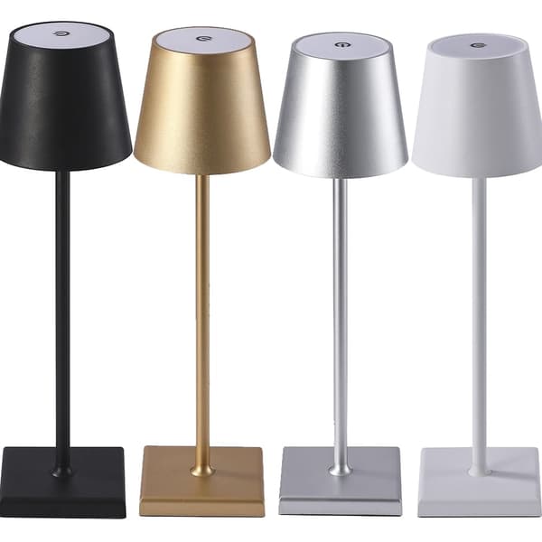 Bordslampa LED med touch - trådlös - 4 färger