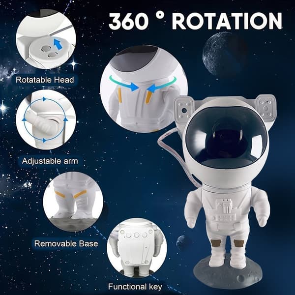 Astronaut Stjärnhimmelprojektor med fjärrkontroll