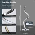 Miniatyrbillede 6 af 7: OBOSOE moderne spiralbordlampe med LED, Touch Control, 3 farver og trinløs lysdæmper, natbordslampe til soveværelse og stue