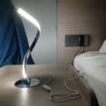Miniatyrbillede 8 af 9: OBOSOE moderne spiralbordlampe med LED, Touch Control, 3 farver og trinløs lysdæmper, natbordslampe til soveværelse og stue