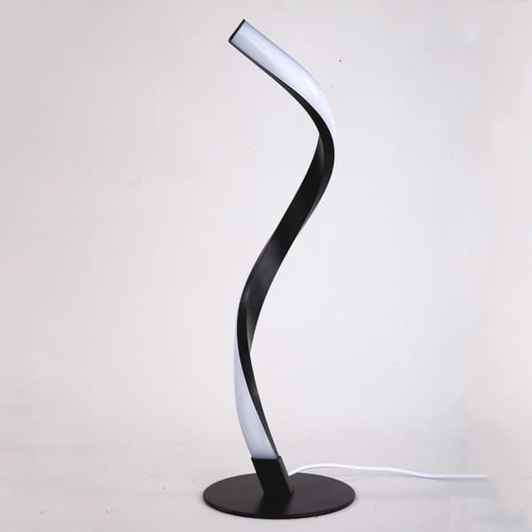 OBOSOE moderne spiralbordlampe med LED, Touch Control, 3 farver og trinløs lysdæmper, natbordslampe til soveværelse og stue