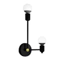 Miniatyrbild 1 av 6: VÄGGLAMPA TOOLIGHT APP1707-2W SVART