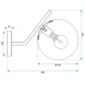 Miniatyrbild 6 av 6: VÄGGLAMPA TOOLIGHT G100-1W GULD