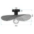 Miniatyrbild 5 av 5: PLAFOND LAMPA TOOLIGHT APP1827-1CP NATUR SVART