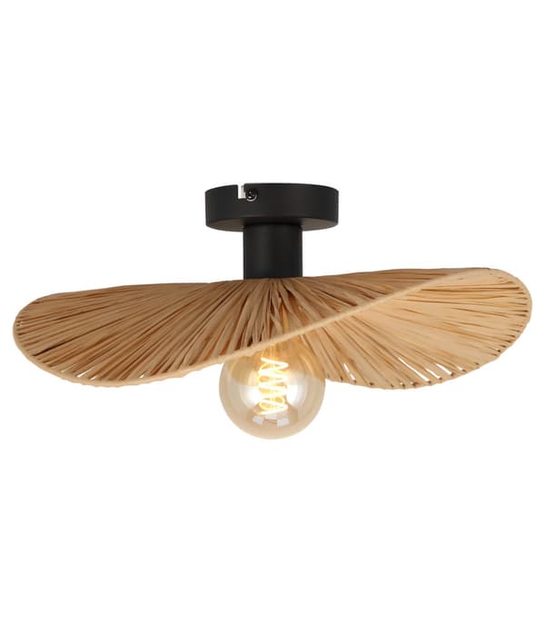 PLAFOND LAMPA TOOLIGHT APP1827-1CP NATUR SVART