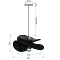 Miniatyrbillede 4 af 4: LOFTSLAMPE/LOFTSLAMPE TOOLIGHT APP1833-1CP SORT