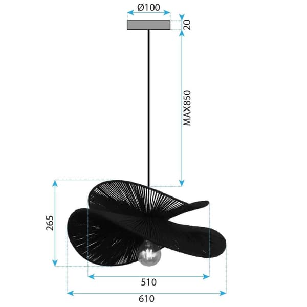 LOFTSLAMPE/LOFTSLAMPE TOOLIGHT APP1833-1CP SORT