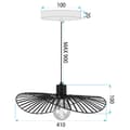 Miniatyrbillede 5 af 5: LOFTSLAMPE/LOFTSLAMPE TOOLIGHT APP1840-1CP SORT