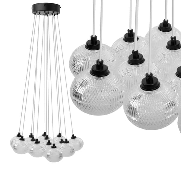 PLAFOND LAMPA TOOLIGHT MS024-13CP SVART