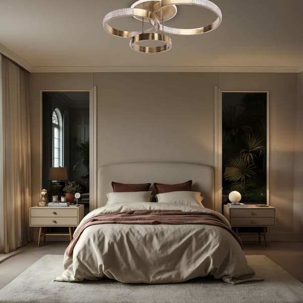 PLAFOND LAMPA TOOLIGHT G004-C BORSTA GULD