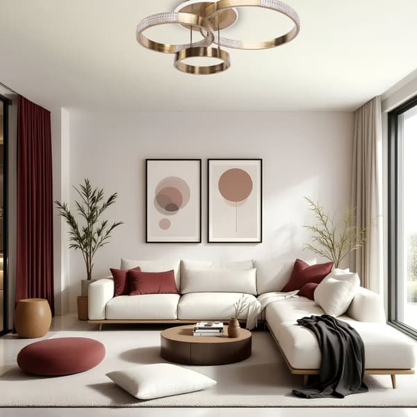 PLAFOND LAMPA TOOLIGHT G004-C BORSTA GULD