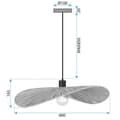 Miniatyrbild 5 av 5: HÄNGANDE TAKLAMPA TOOLIGHT APP1826-1CP NATUR SVART