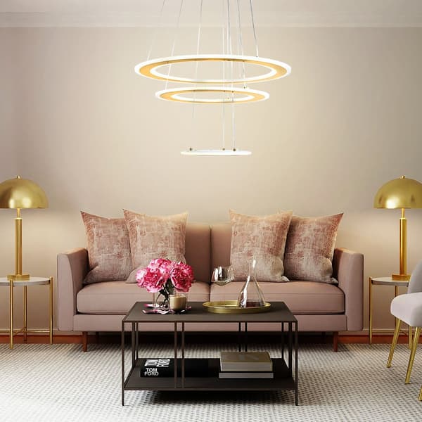 HÄNGANDE TAKLAMPA TOOLIGHT G041-3CP BORSTA GULD