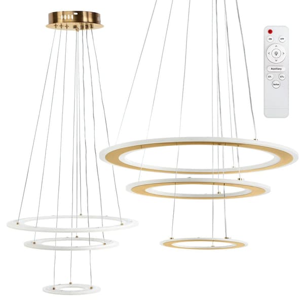 HÄNGANDE TAKLAMPA TOOLIGHT G041-3CP BORSTA GULD