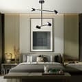 Miniatyrbild 4 av 11: HÄNGANDE TAKLAMPA TOOLIGHT APP1708-4CP SVART GULD