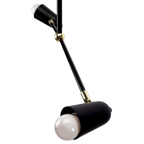 HÄNGANDE TAKLAMPA TOOLIGHT APP1708-4CP SVART GULD