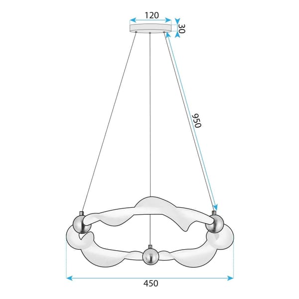 HÄNGANDE TAKLAMPA TOOLIGHT G010-CP GULD