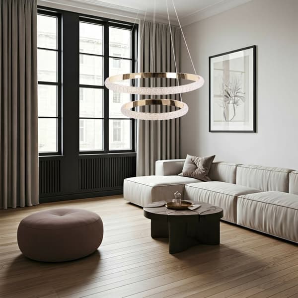 HÄNGANDE TAKLAMPA TOOLIGHT G045-2CP GULD