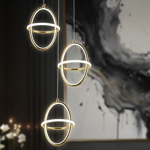 HÄNGANDE TAKLAMPA TOOLIGHT G064-3CPR GULD