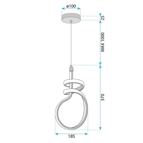 HÄNGANDE TAKLAMPA TOOLIGHT G071-CP GULD