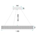 Miniatyrbild 5 av 5: HÄNGANDE TAKLAMPA TOOLIGHT MS005-CP KROM 50CM