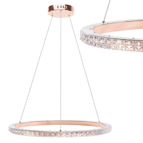 HÄNGANDE TAKLAMPA TOOLIGHT MS009-CP ROSA GULD 59CM