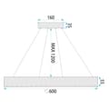Miniatyrbild 7 av 7: HÄNGANDE TAKLAMPA TOOLIGHT MS019-CP ROSA GULD 60CM