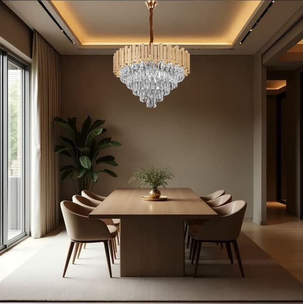 HÄNGANDE TAKLAMPA TOOLIGHT G053-CP GULD 80CM