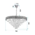 Miniatyrbillede 8 af 8: HÆNGELAMPE TOOLIGHT G061-CP GULD 80CM