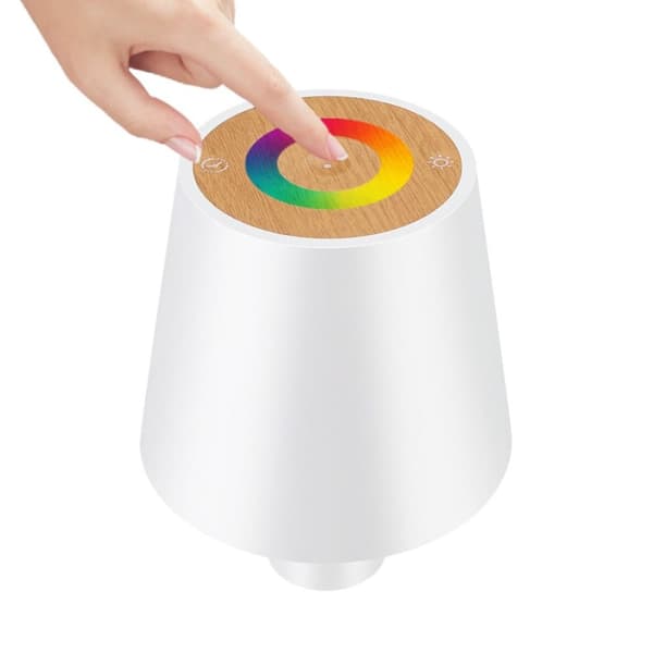 OBOSOE LED-pöytävalaisin Langaton ladattava yövalo RGB himmennettävä kosketuksella IP54 kotiin