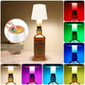Pikkukuva 1 / 8: OBOSOE LED-pöytävalaisin Langaton ladattava yövalo RGB himmennettävä kosketuksella IP54 kotiin