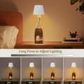 Miniatyrbild 5 av 8: OBOSOE RGB Flasklampa, Trådlös Bordslampa med Dimbart LED, Uppladdningsbar för Inne & Ute