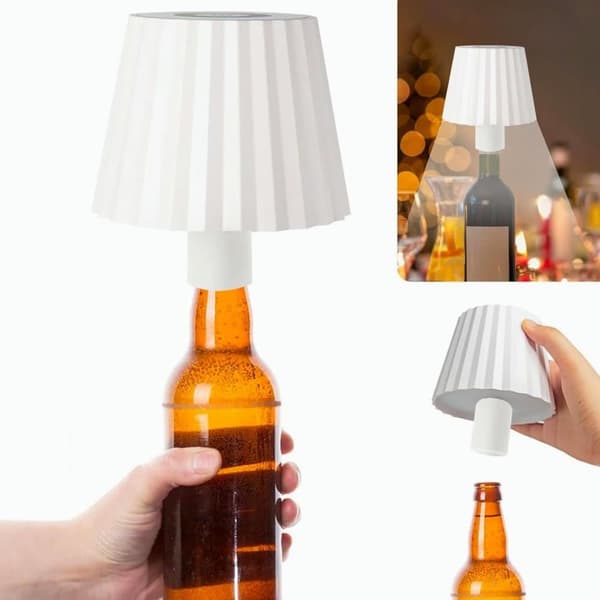 OBOSOE RGB Flasklampa, Trådlös Bordslampa med Dimbart LED, Uppladdningsbar för Inne & Ute
