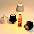 Miniatyrbild 8 av 8: OBOSOE RGB Flasklampa, Trådlös Bordslampa med Dimbart LED, Uppladdningsbar för Inne & Ute