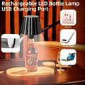 Miniatyrbild 5 av 7: OBOSOE RGB Flasklampa, Trådlös Bordslampa med Dimbart LED, Uppladdningsbar för Inne & Ute