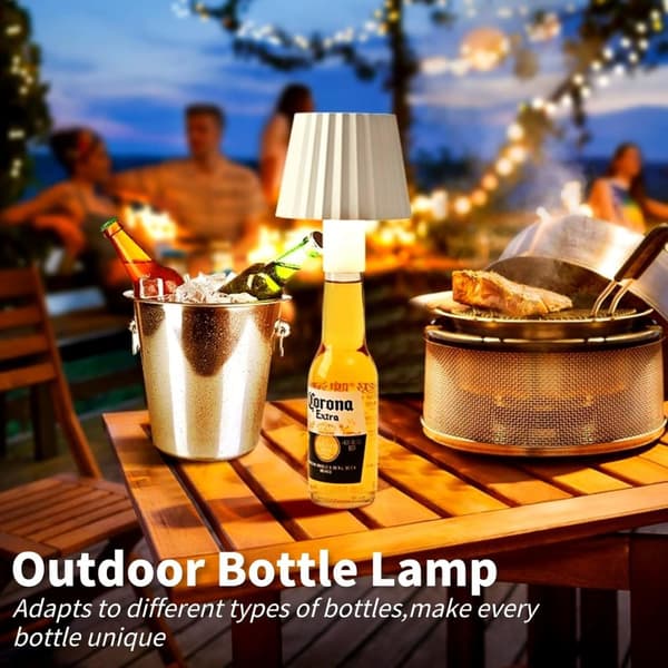 OBOSOE LED-pullolamppu, himmennettävä pöytävalaisin viinipulloille, 3 väriä baariin, kotiin ja toimistoon