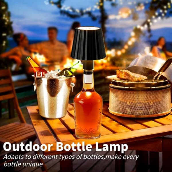 OBOSOE LED-pullolamppu, himmennettävä pöytävalaisin viinipulloille, 3 väriä baariin, kotiin ja toimistoon