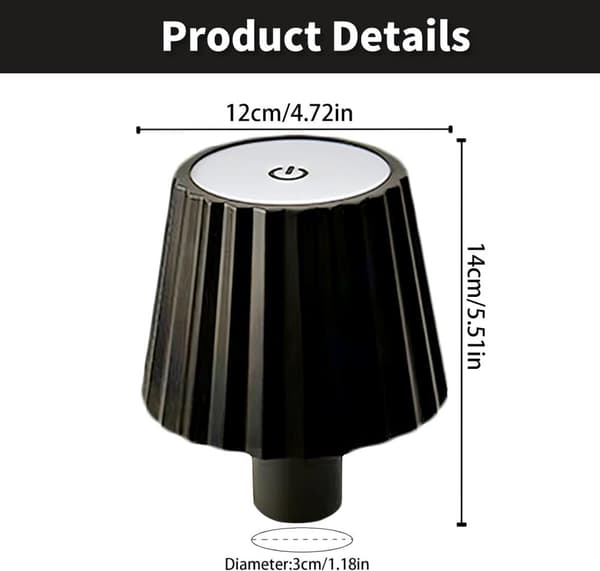 OBOSOE LED-pullolamppu, himmennettävä pöytävalaisin viinipulloille, 3 väriä baariin, kotiin ja toimistoon