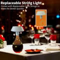 Miniatyrbillede 4 af 7: OBOSOE flaskelampe med farvet lyskæde, dæmpbar bordlampe til vinflasker, hjem og bar