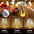 Miniatyrbillede 5 af 7: OBOSOE flaskelampe med farvet lyskæde, dæmpbar bordlampe til vinflasker, hjem og bar