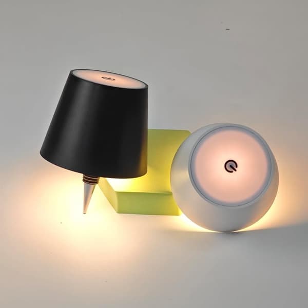 OBOSOE LED-pullolamppu, himmennettävä pöytävalaisin viini- ja viskipulloille, langaton ja ladattava