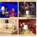 Miniatyrbillede 4 af 6: OBOSOE RGB flaskelampe med touch, genopladelig bordlampe til vinflasker, jule- og restaurantindretning