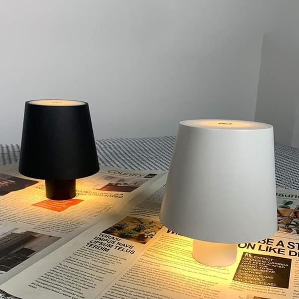 OBOSOE vinflaskelampe LED Touch, genopladelig bordlampe til bar, klub og dekoration