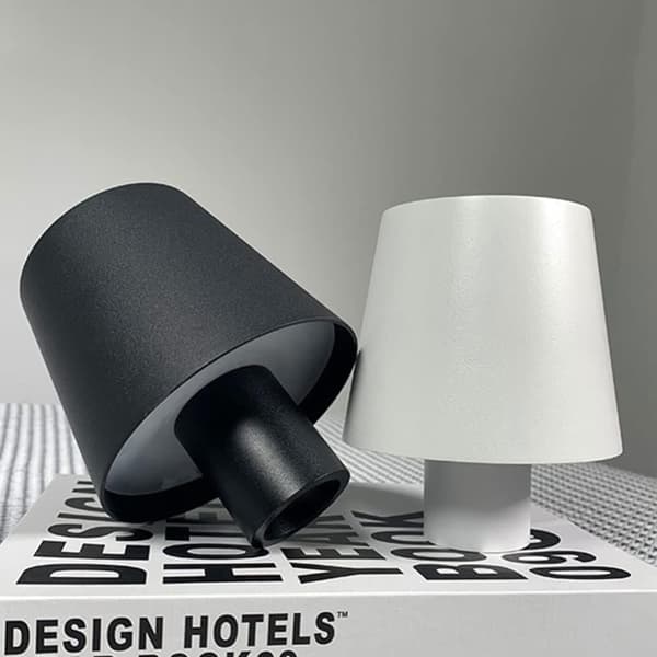 OBOSOE vinflaskelampe LED Touch, genopladelig bordlampe til bar, klub og dekoration