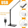 Miniatyrbillede 5 af 8: OBOSOE LED Skrivebordslampe med Touch Control – Dæmpbar Bordlampe til Hjem, Kontor og Soveværelse