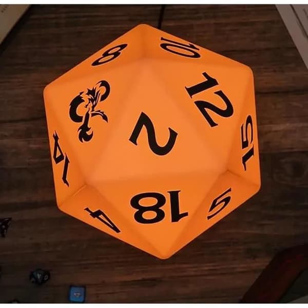 Dungeons and Dragons Dice D12 Lampa - Unisex - Sänglampa- USED