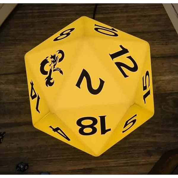 Dungeons and Dragons Dice D12 Lampa - Unisex - Sänglampa- USED