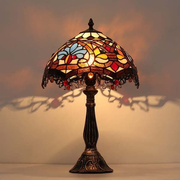 Bomclap Bordslampa med blomformad glasmosaik